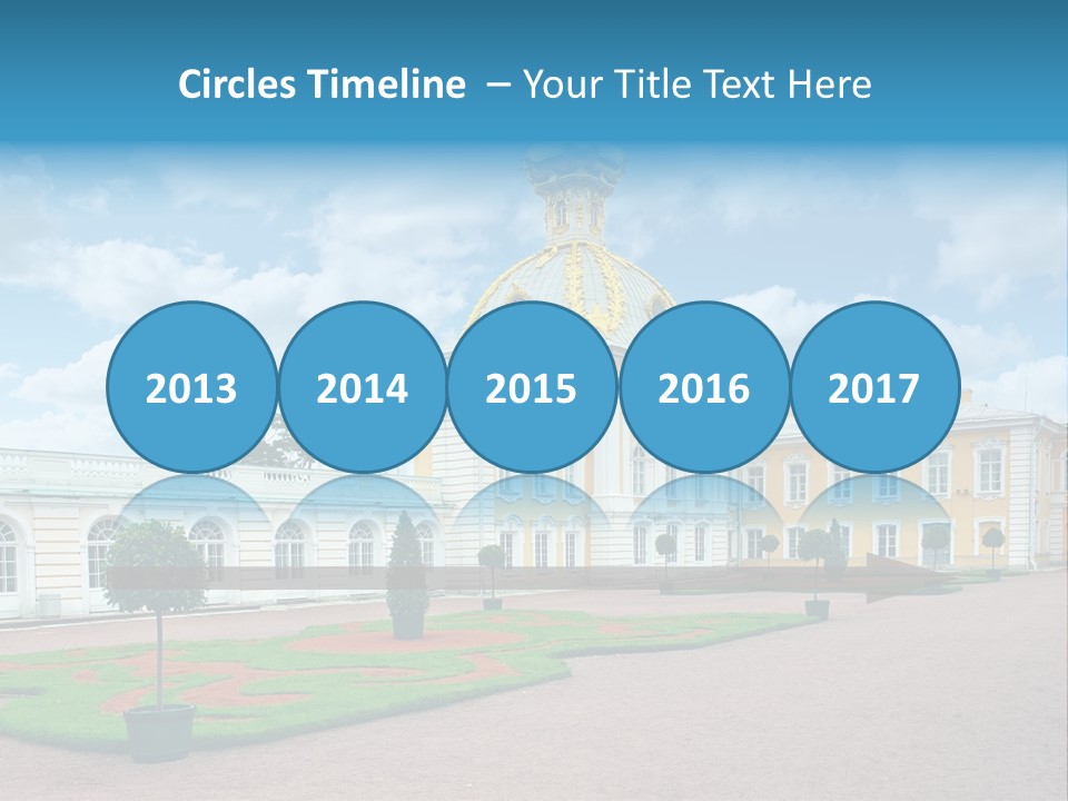 Baroque Golden Balustrade PowerPoint Template