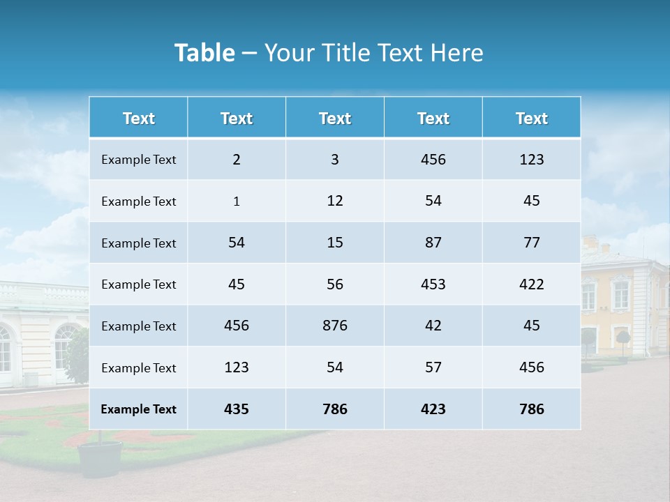 Baroque Golden Balustrade PowerPoint Template