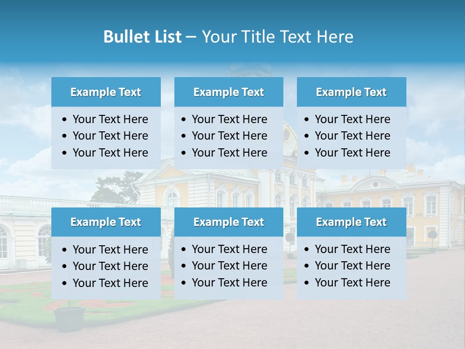 Baroque Golden Balustrade PowerPoint Template