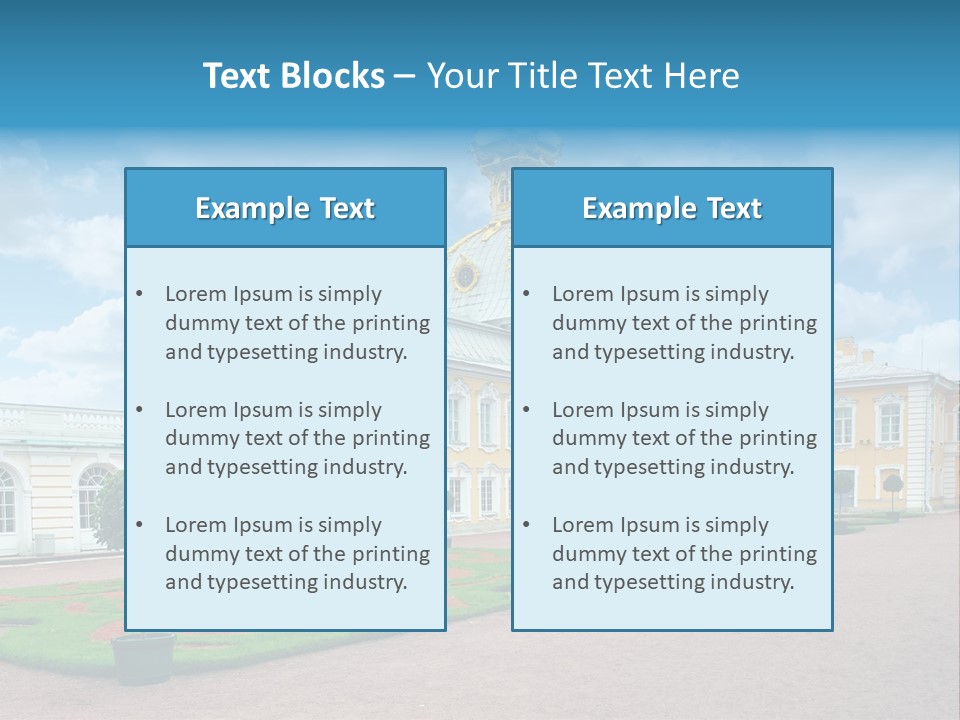 Baroque Golden Balustrade PowerPoint Template