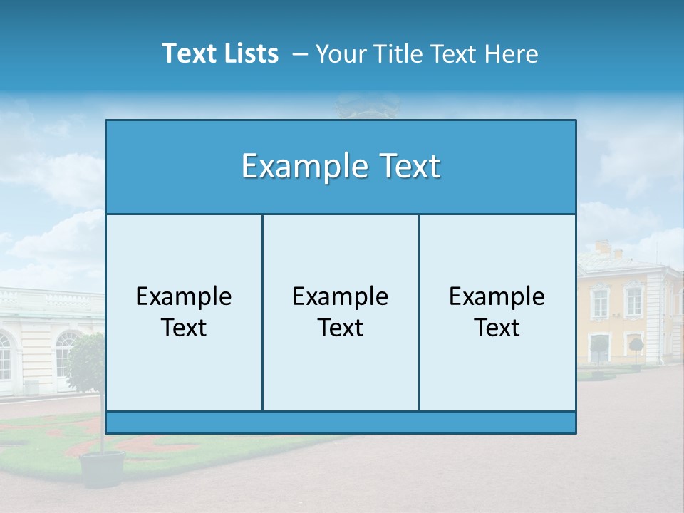 Baroque Golden Balustrade PowerPoint Template