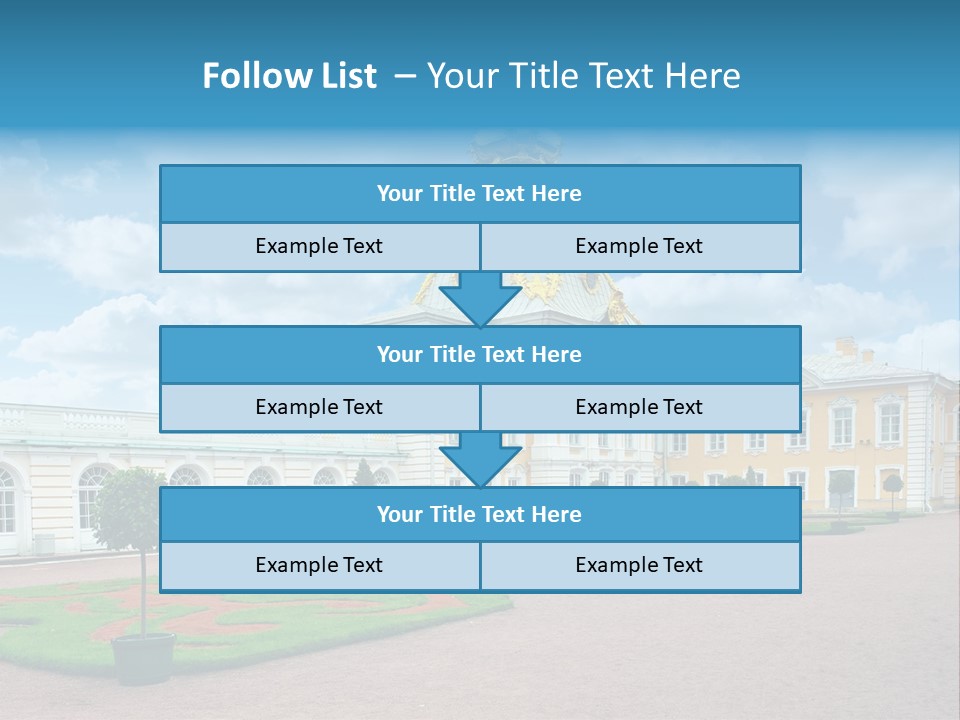 Baroque Golden Balustrade PowerPoint Template
