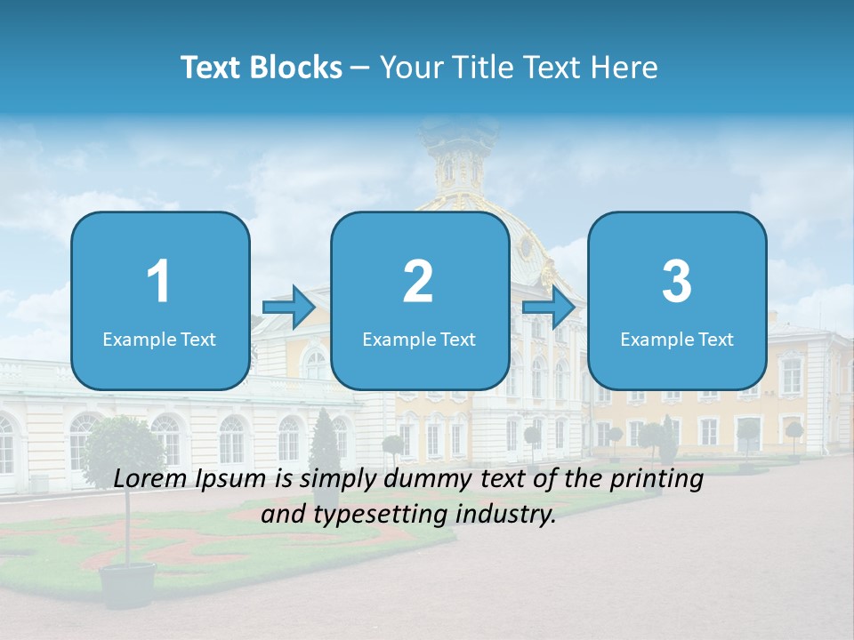 Baroque Golden Balustrade PowerPoint Template