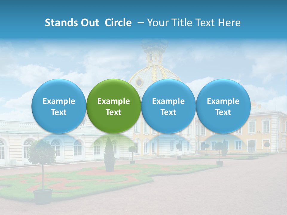 Baroque Golden Balustrade PowerPoint Template