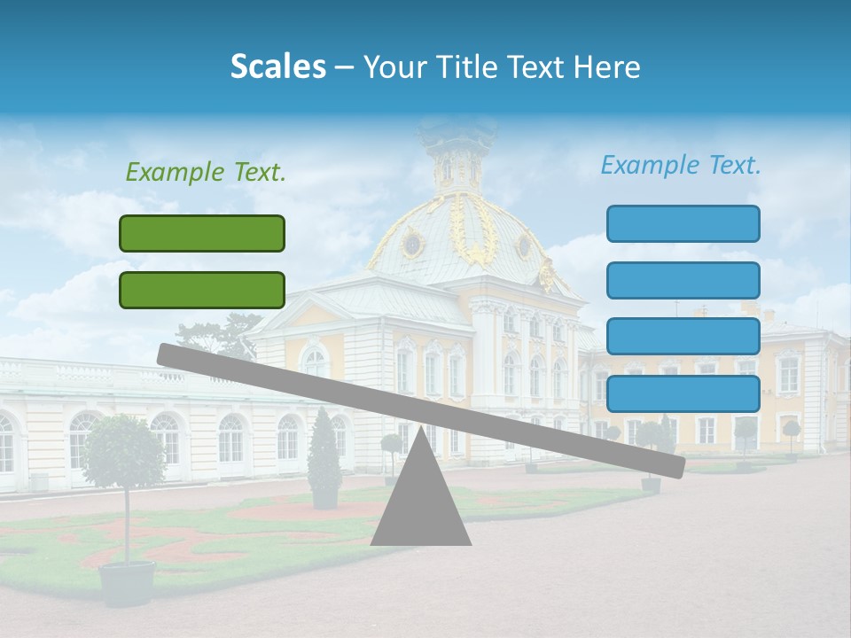 Baroque Golden Balustrade PowerPoint Template