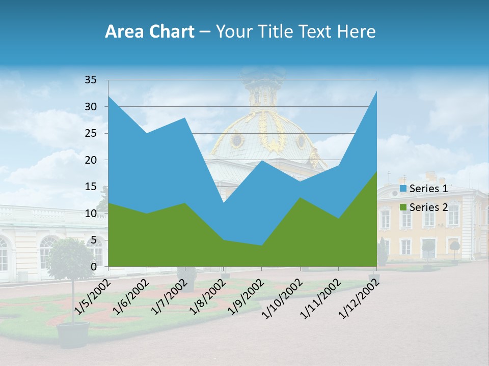 Baroque Golden Balustrade PowerPoint Template