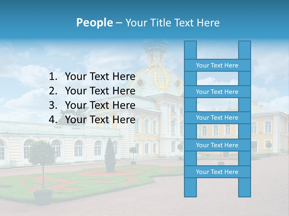 Baroque Golden Balustrade PowerPoint Template