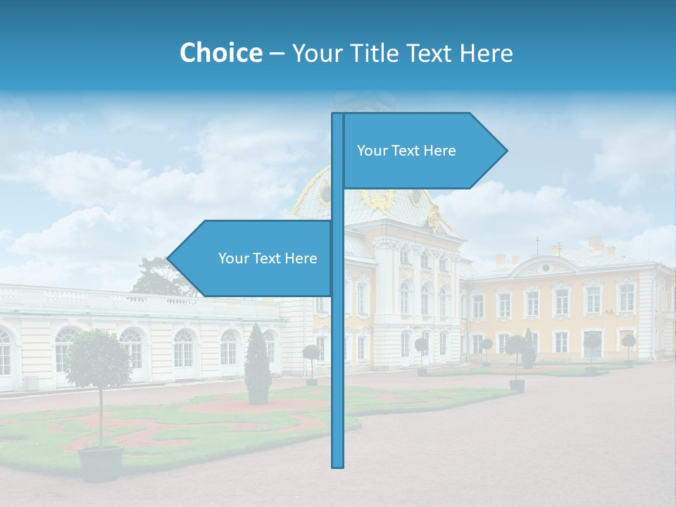 Baroque Golden Balustrade PowerPoint Template