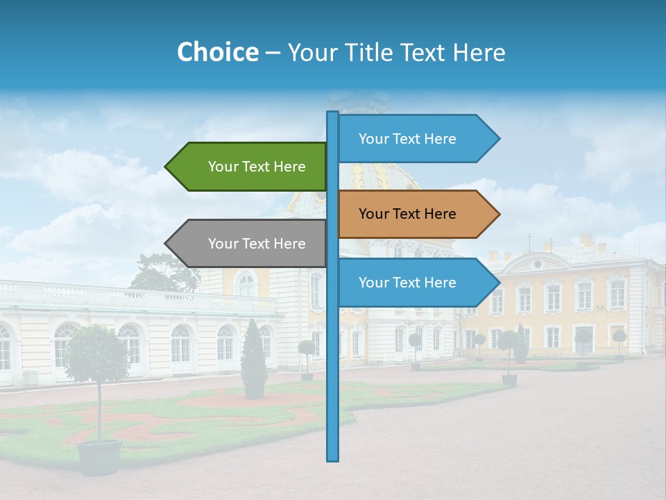 Baroque Golden Balustrade PowerPoint Template