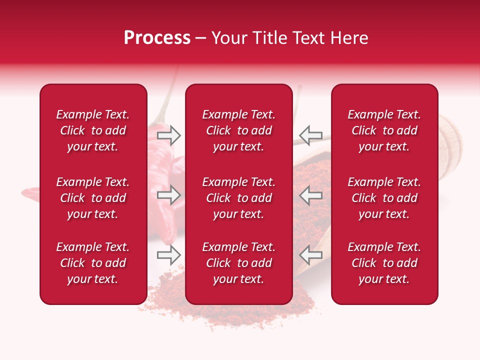 White Condiment Vivid PowerPoint Template