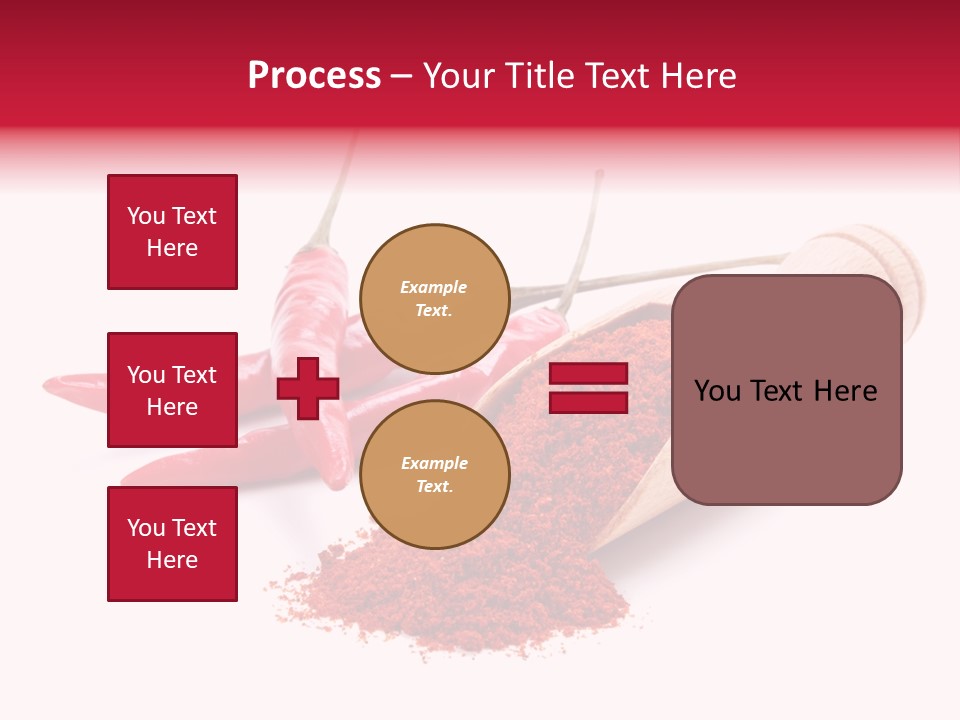 White Condiment Vivid PowerPoint Template