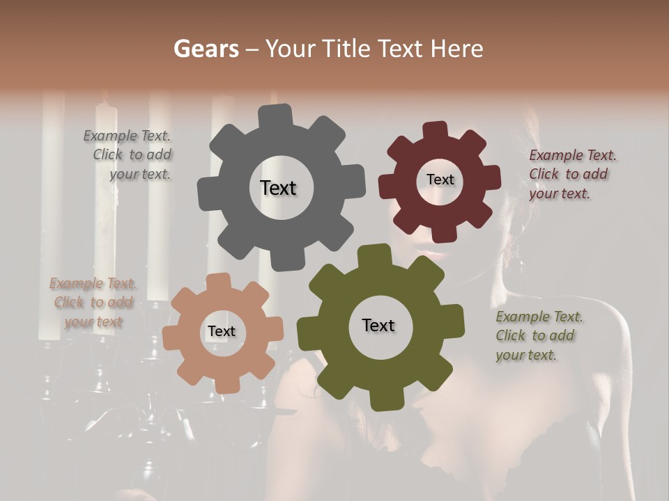 Make Up  Lady PowerPoint Template