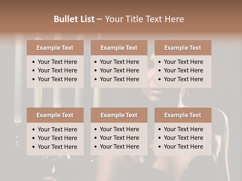 Make Up  Lady PowerPoint Template