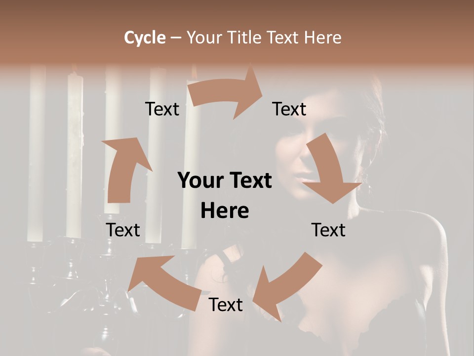 Make Up  Lady PowerPoint Template