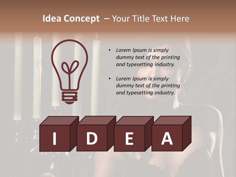 Make Up  Lady PowerPoint Template