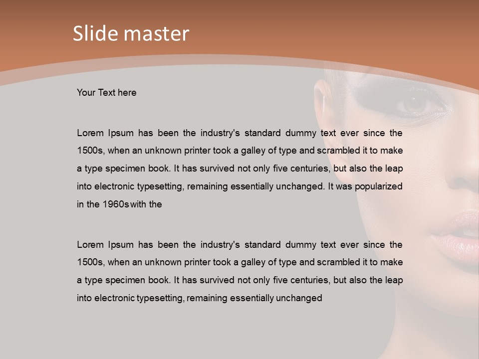 Mouth Emotional Chinese PowerPoint Template