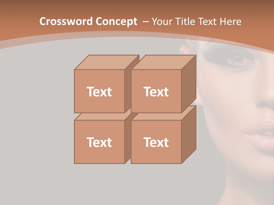 Mouth Emotional Chinese PowerPoint Template