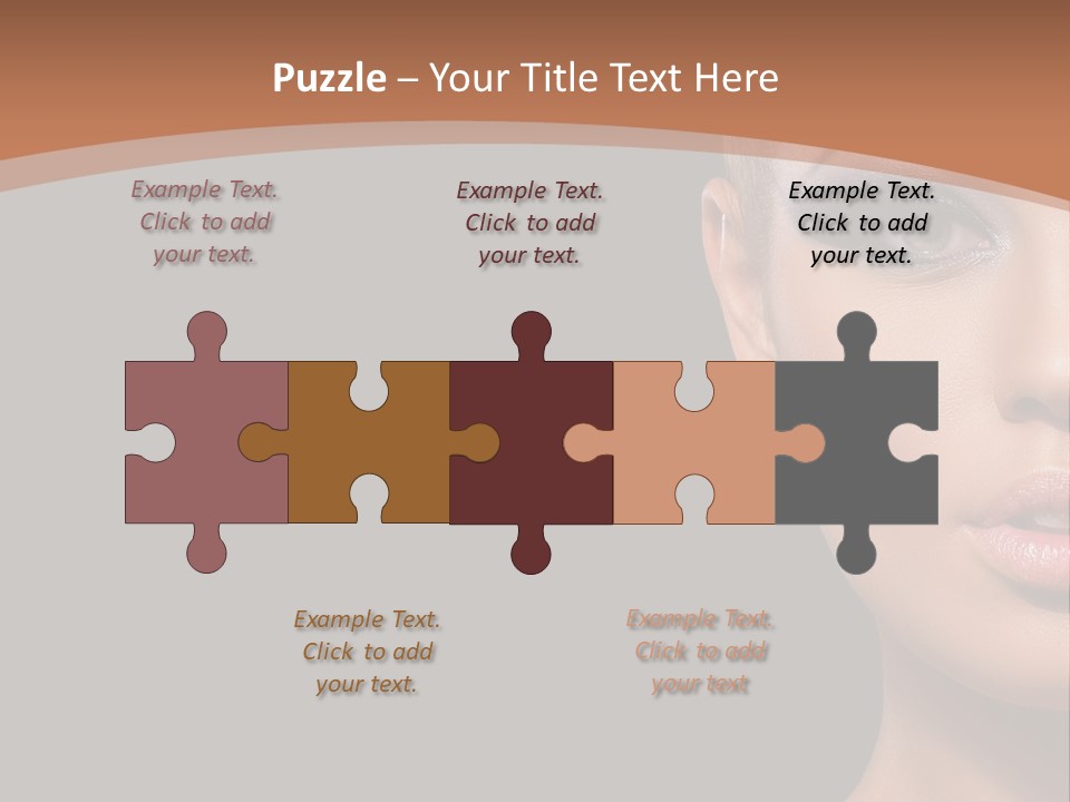 Mouth Emotional Chinese PowerPoint Template