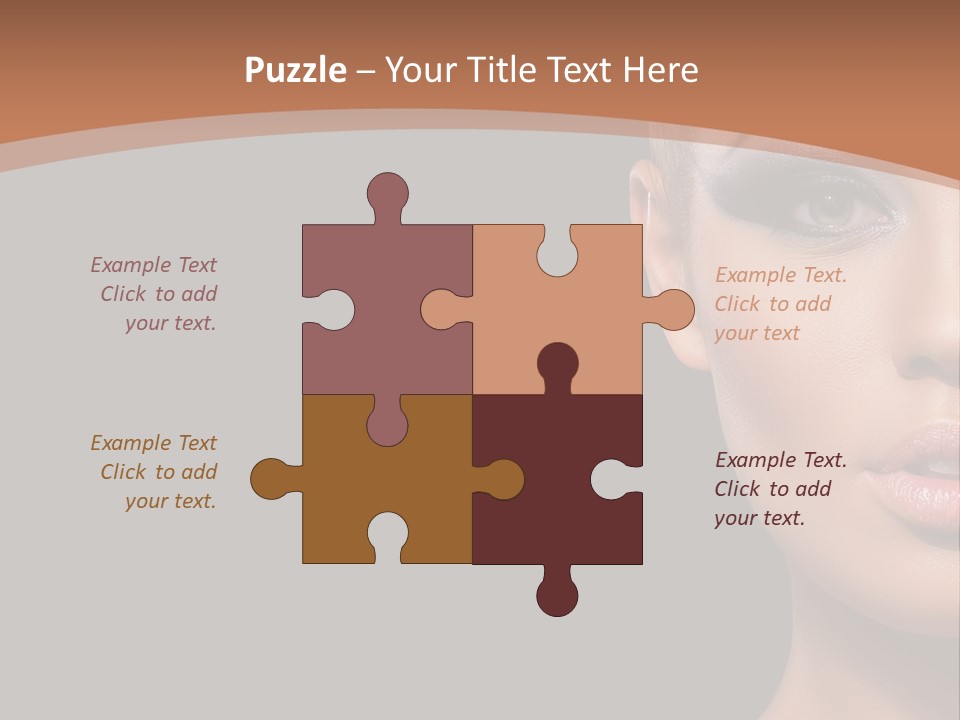 Mouth Emotional Chinese PowerPoint Template