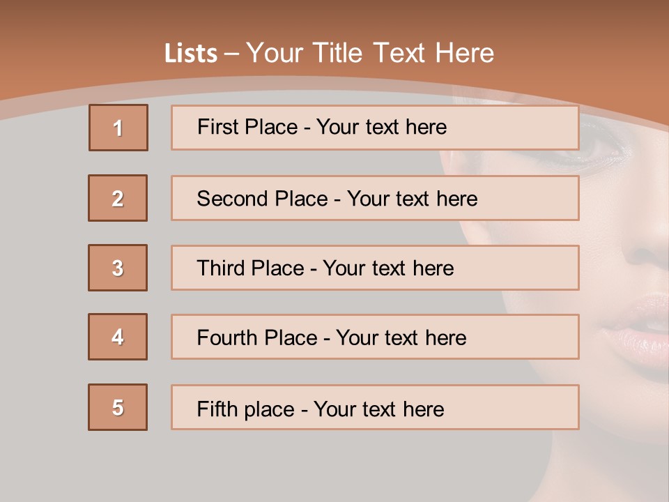 Mouth Emotional Chinese PowerPoint Template