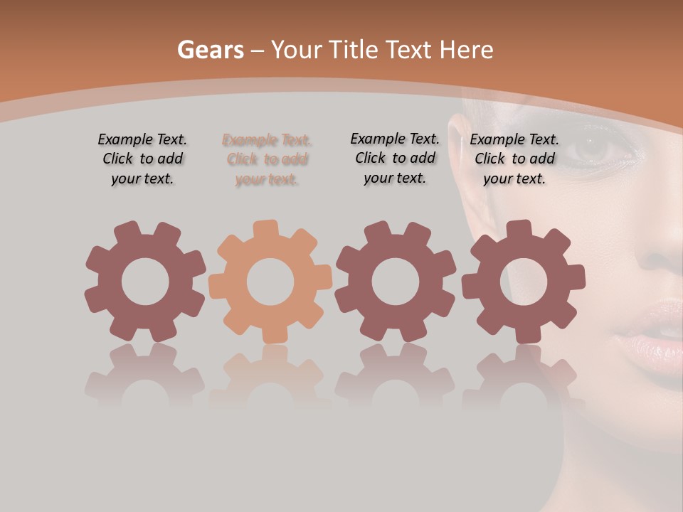 Mouth Emotional Chinese PowerPoint Template