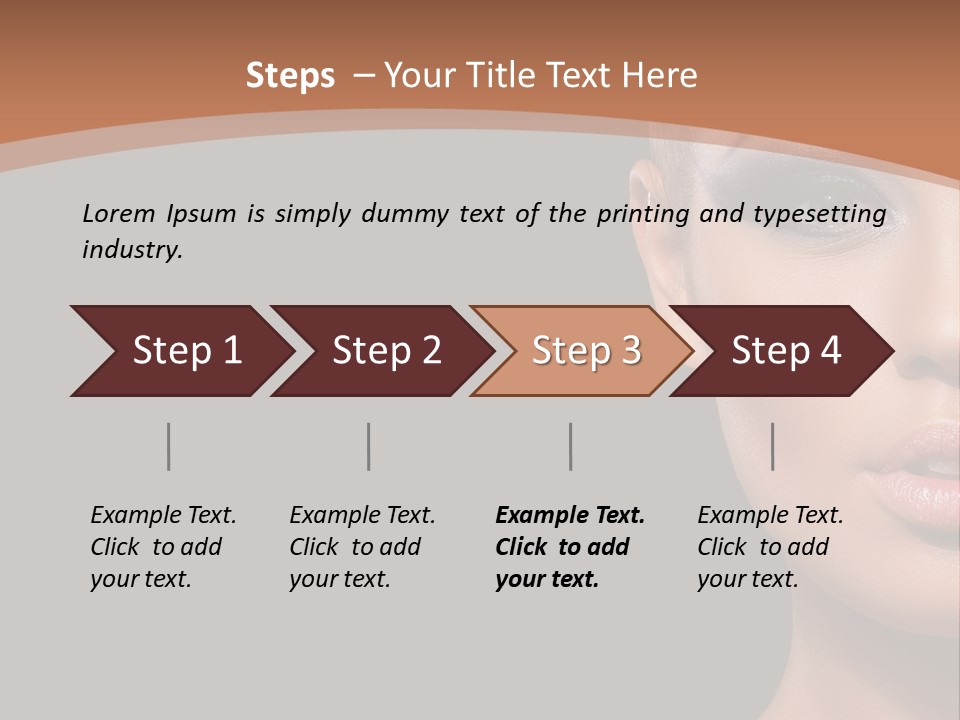 Mouth Emotional Chinese PowerPoint Template