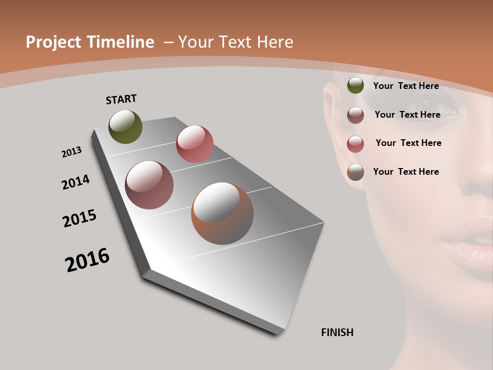 Mouth Emotional Chinese PowerPoint Template