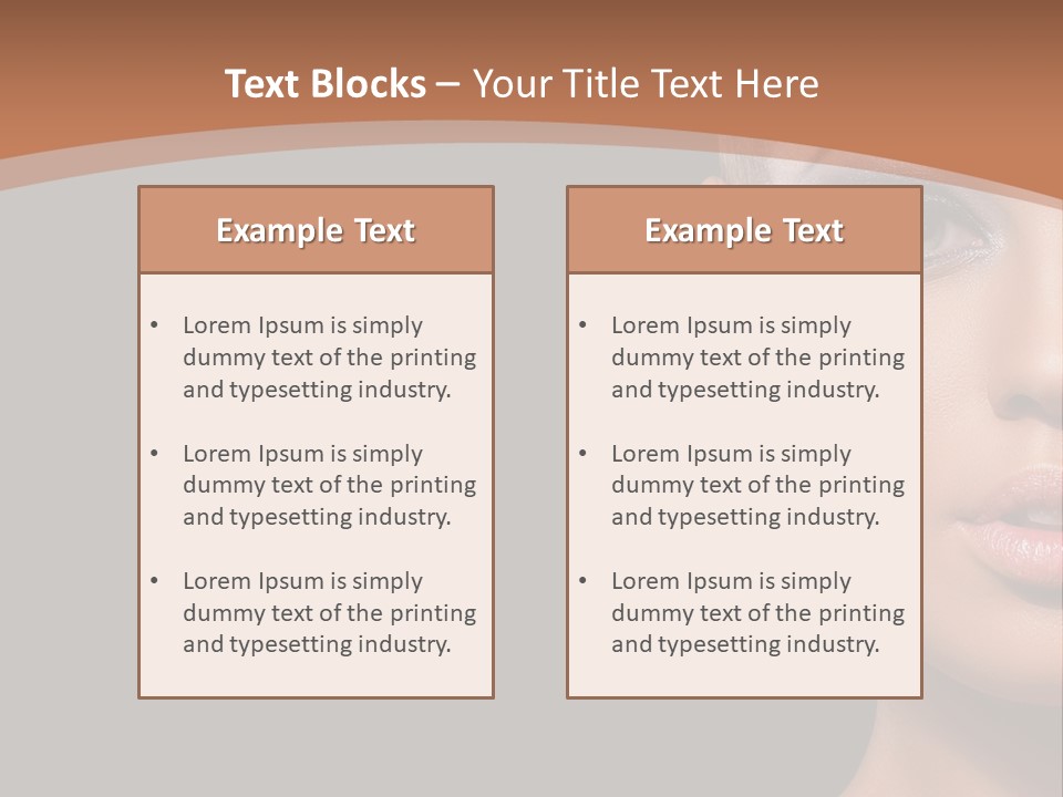 Mouth Emotional Chinese PowerPoint Template