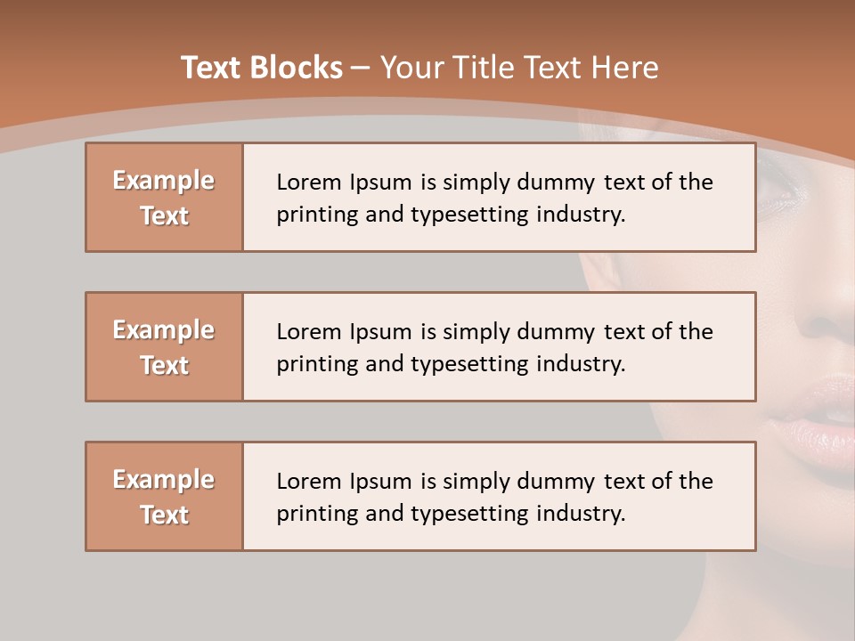 Mouth Emotional Chinese PowerPoint Template