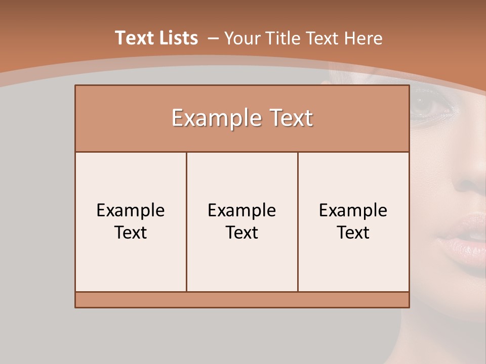 Mouth Emotional Chinese PowerPoint Template