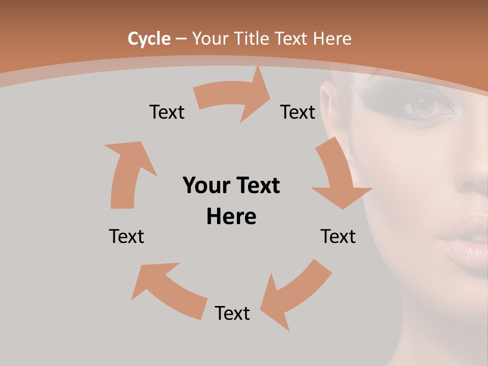 Mouth Emotional Chinese PowerPoint Template