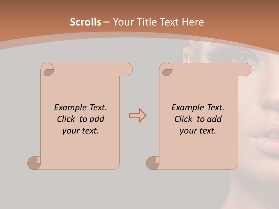 Mouth Emotional Chinese PowerPoint Template