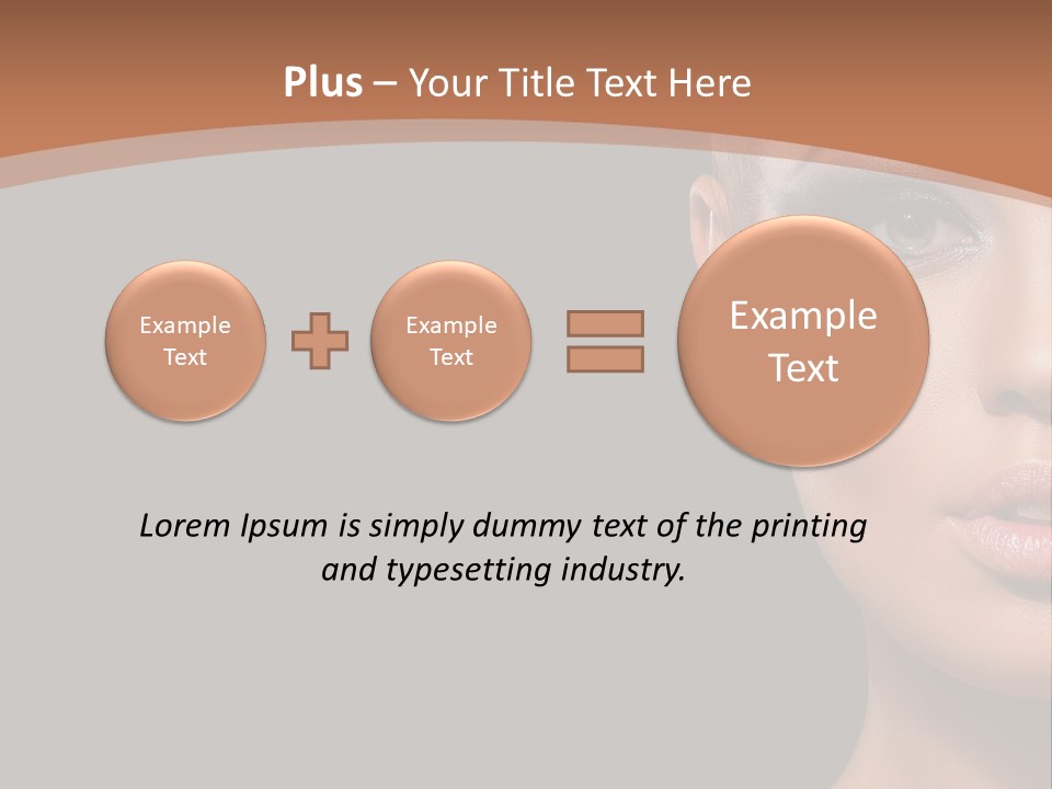 Mouth Emotional Chinese PowerPoint Template