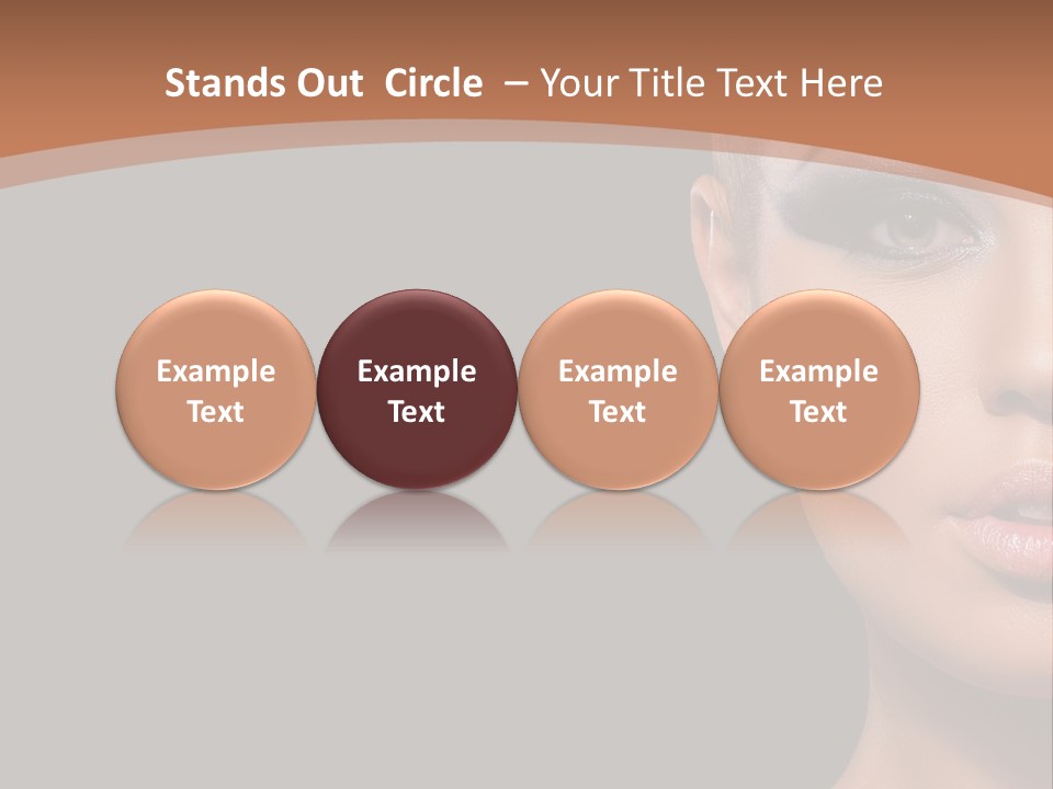 Mouth Emotional Chinese PowerPoint Template