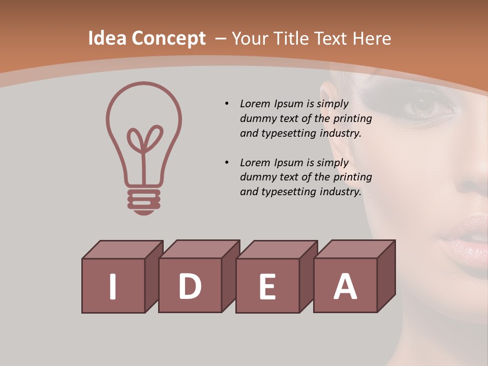 Mouth Emotional Chinese PowerPoint Template