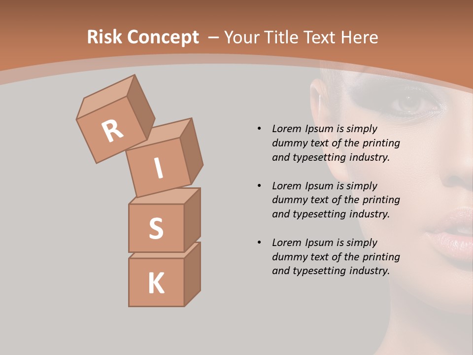 Mouth Emotional Chinese PowerPoint Template