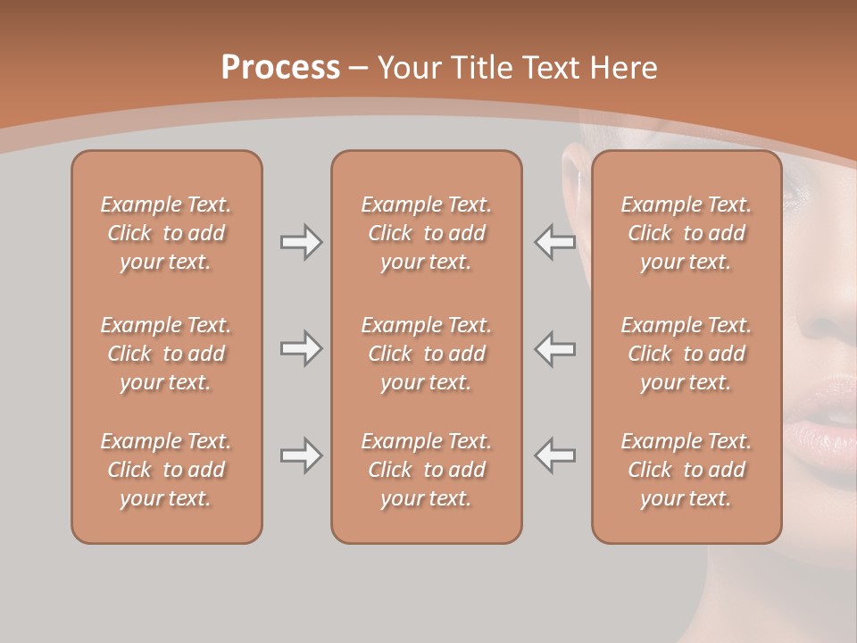 Mouth Emotional Chinese PowerPoint Template