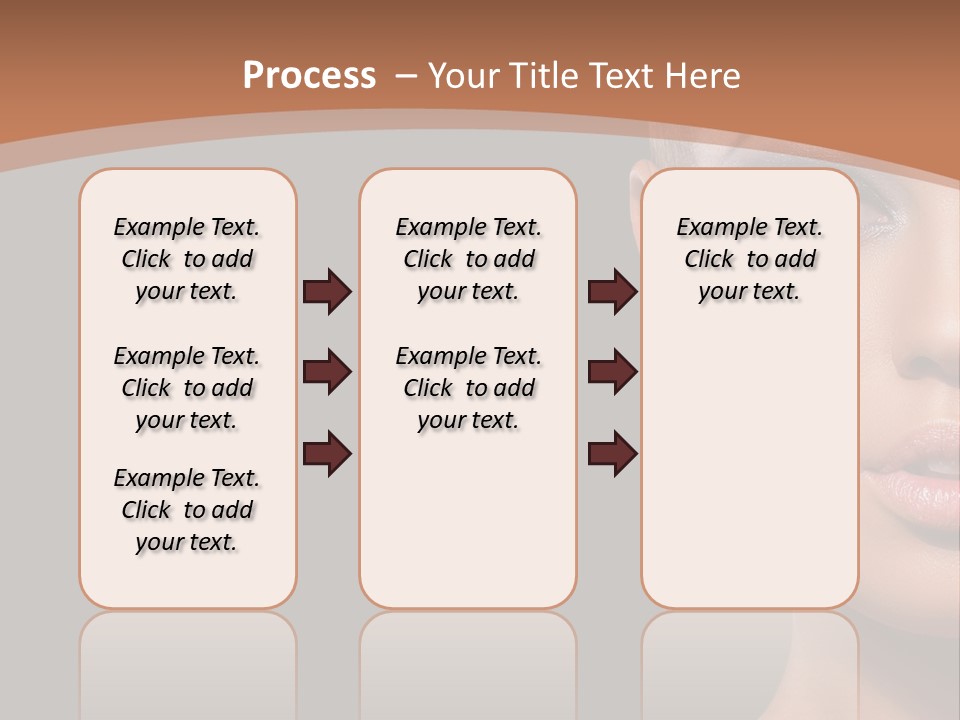 Mouth Emotional Chinese PowerPoint Template