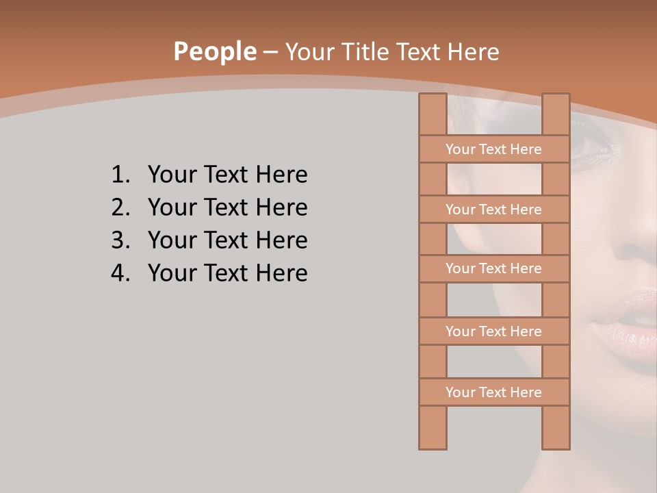 Mouth Emotional Chinese PowerPoint Template