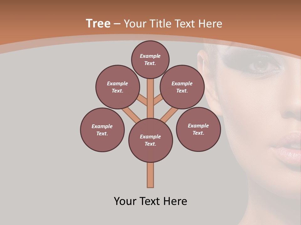 Mouth Emotional Chinese PowerPoint Template