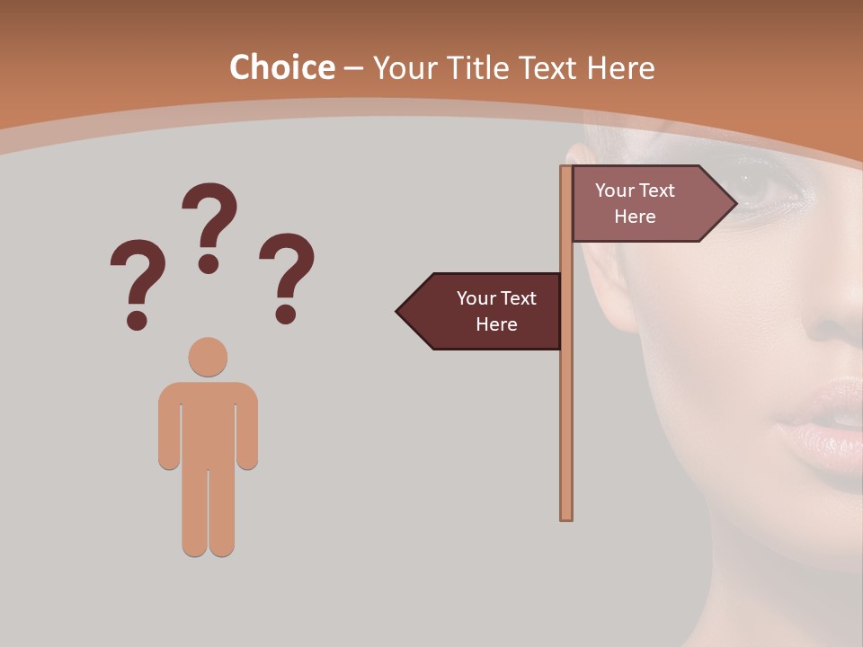 Mouth Emotional Chinese PowerPoint Template