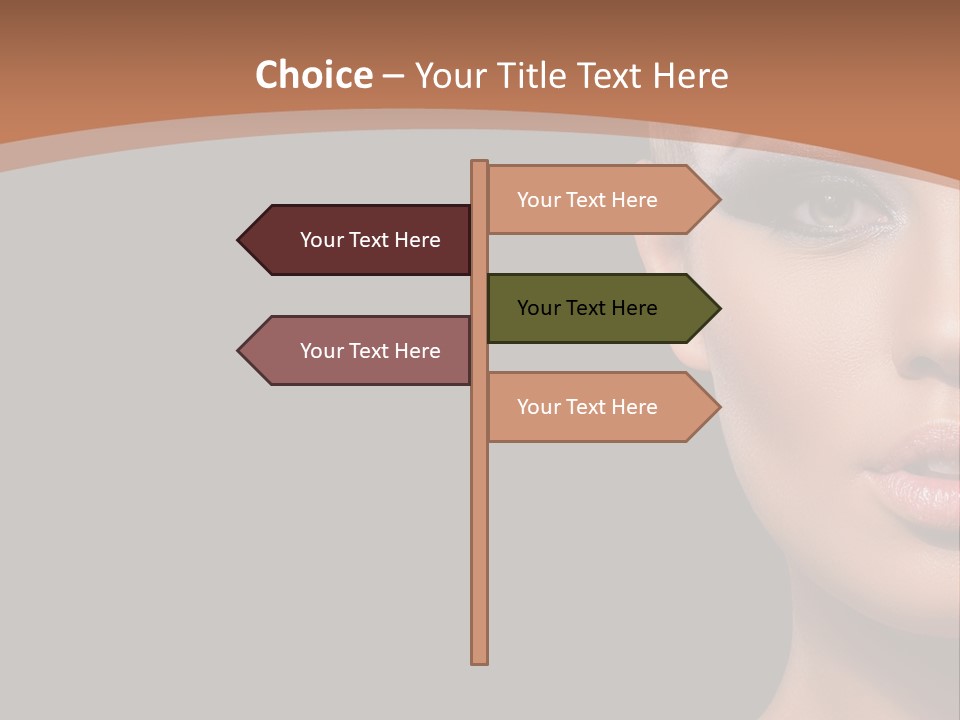Mouth Emotional Chinese PowerPoint Template