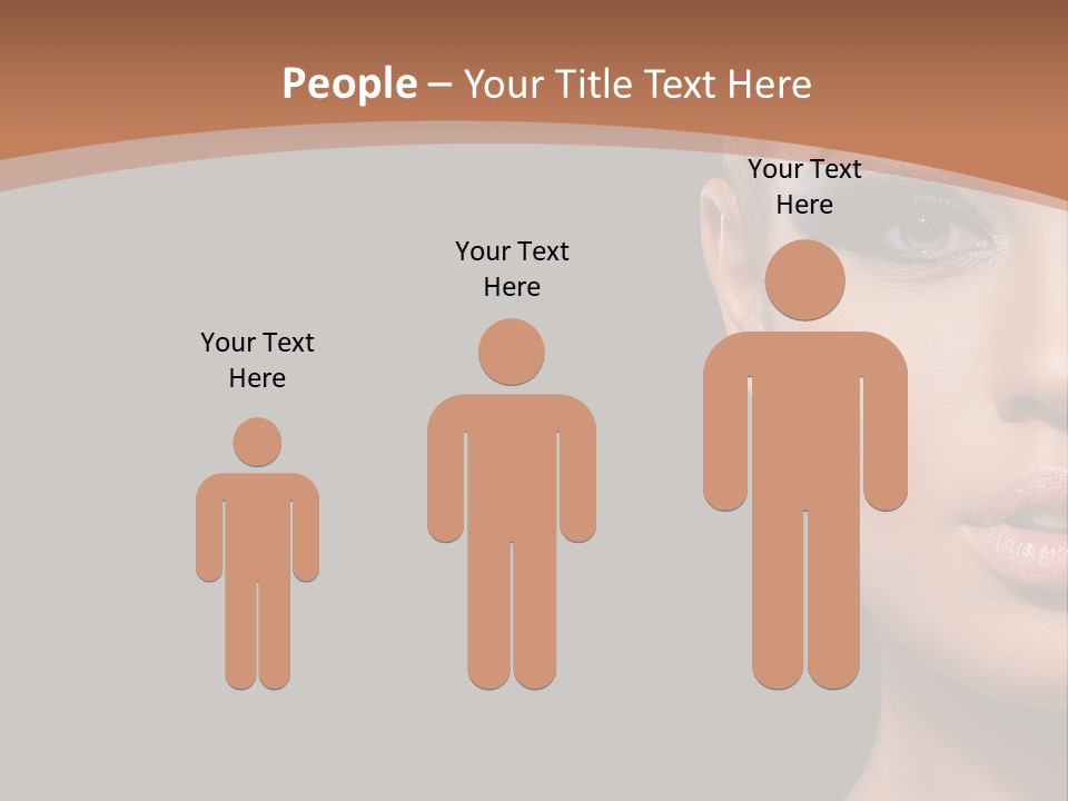 Mouth Emotional Chinese PowerPoint Template