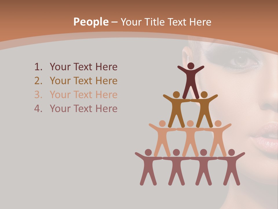 Mouth Emotional Chinese PowerPoint Template