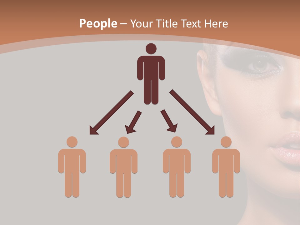 Mouth Emotional Chinese PowerPoint Template