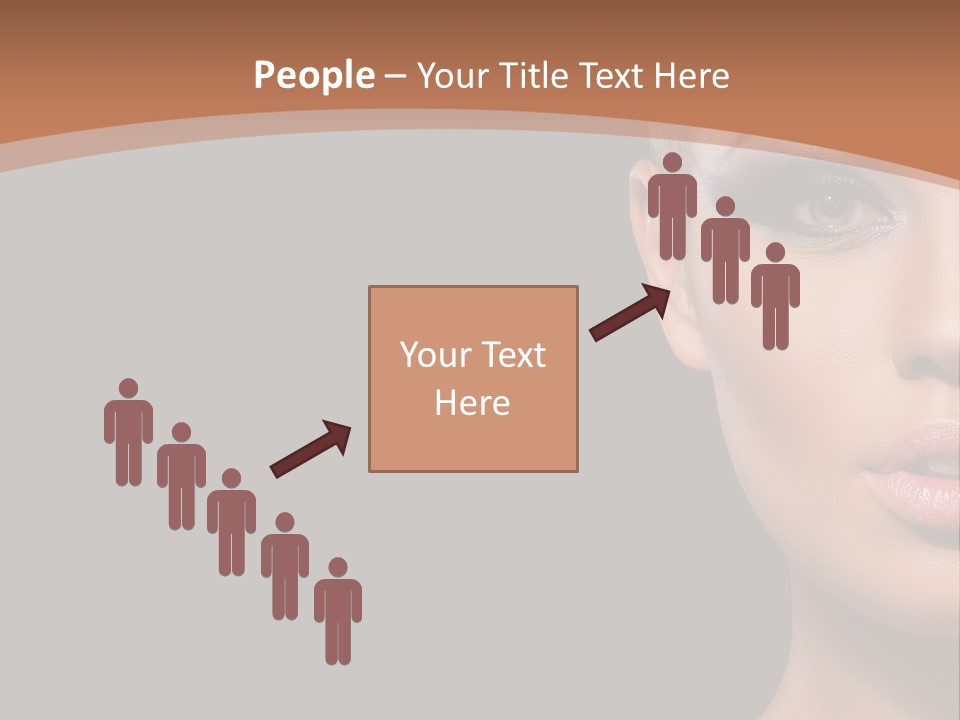 Mouth Emotional Chinese PowerPoint Template