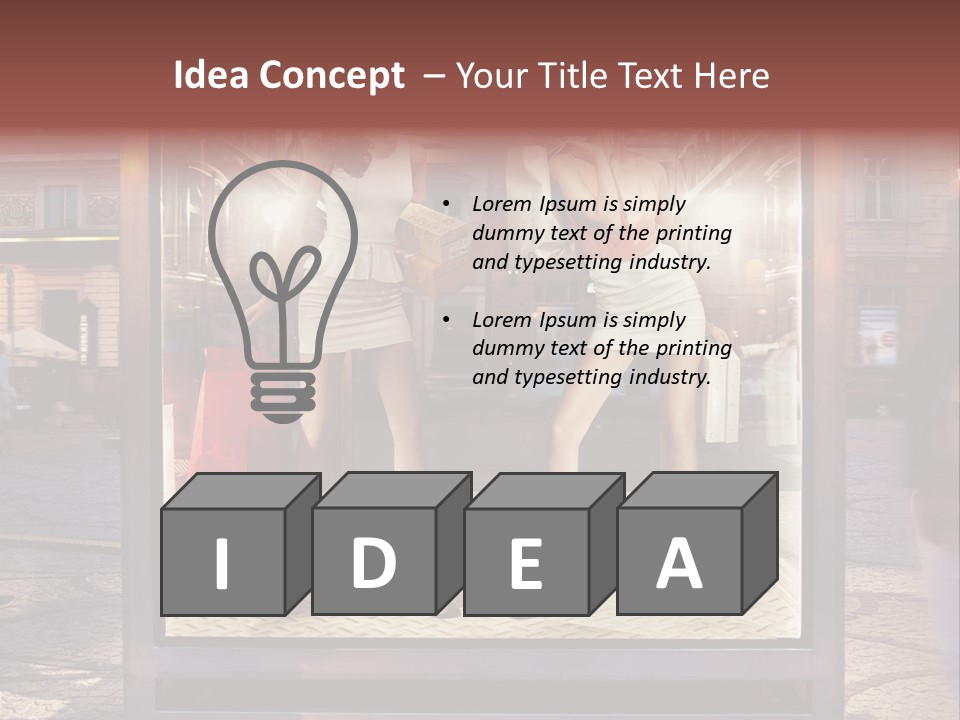 Adult Shop Face PowerPoint Template