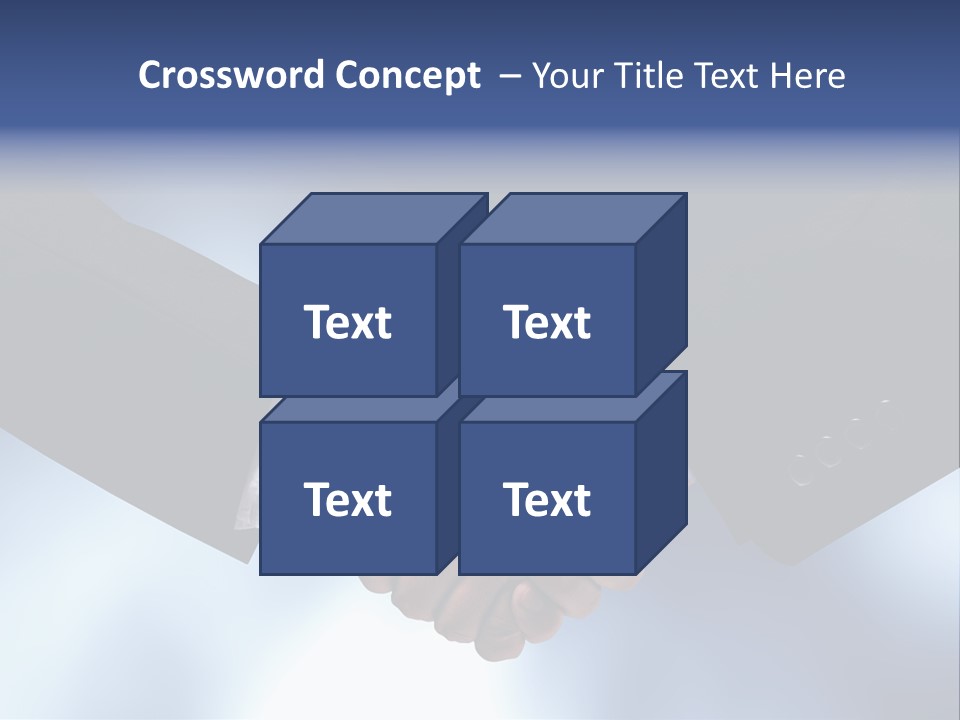 Suit Partnership Sky PowerPoint Template