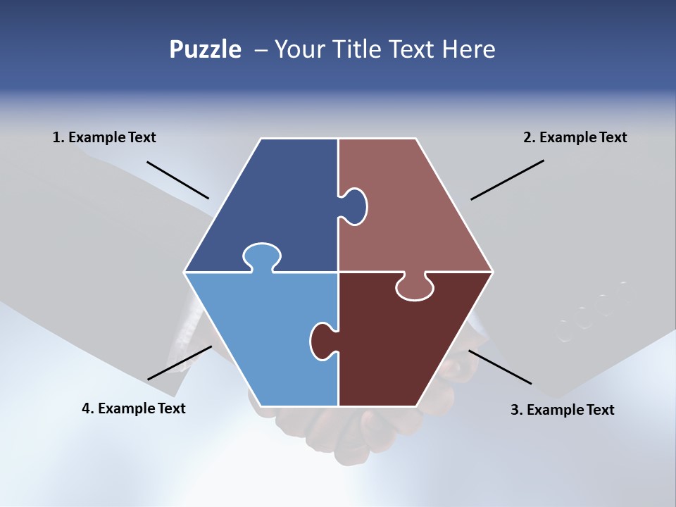 Suit Partnership Sky PowerPoint Template