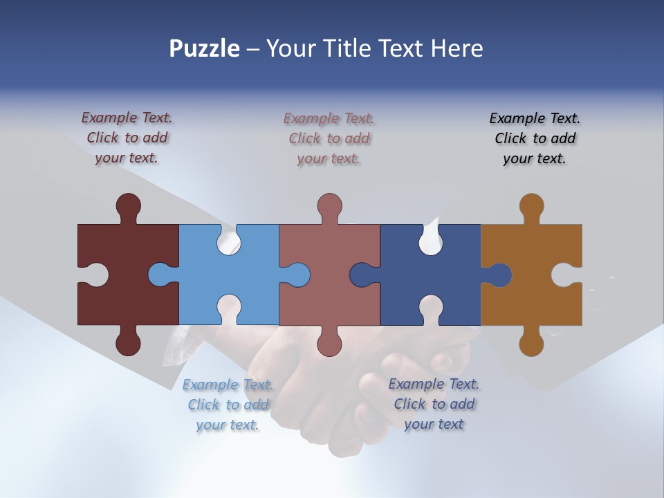 Suit Partnership Sky PowerPoint Template